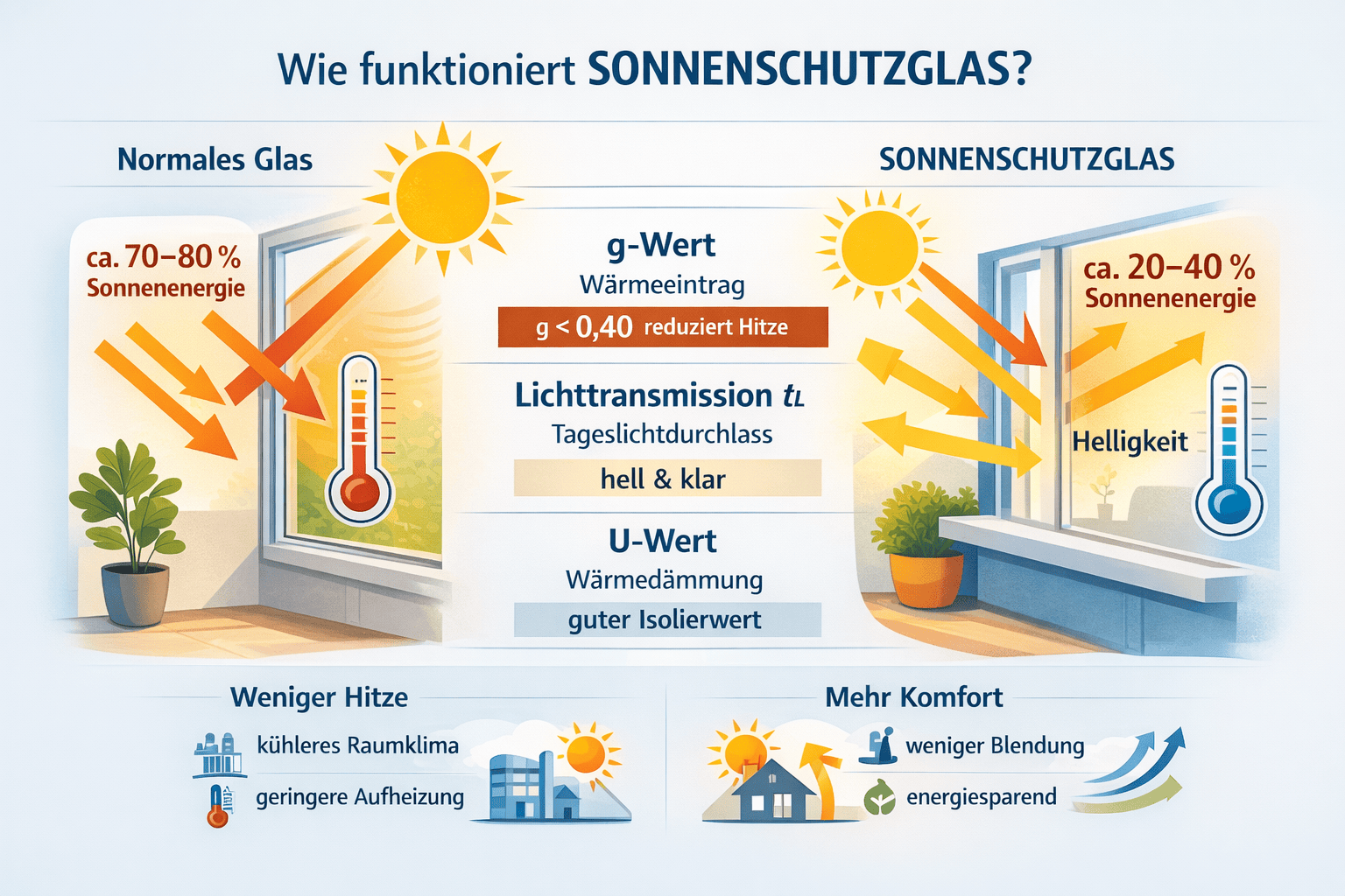 Sonnenschutzglas vom Profi